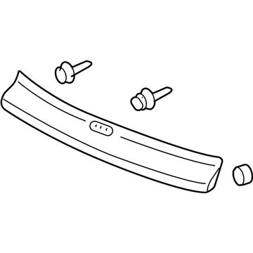 Honda 74895-SWA-A01ZA Garnish Assy., Tailgate (Lower) *B536P* (ROYAL BLUE PEARL)