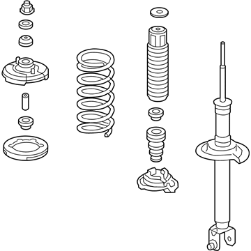 Honda 52620-TP7-A04 Shock Absorber Assembly, Left Rear