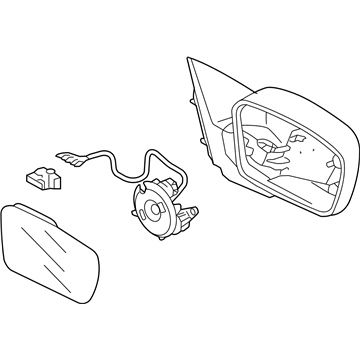 Acura 76200-SEP-A03ZH Mirror As (Desert Mist Metallic)
