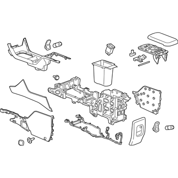 GM 84158288 Console Assembly