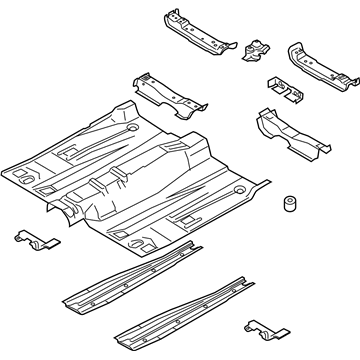 Ford HG9Z-5411135-A Front Floor Pan