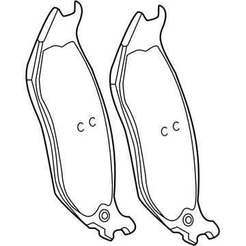 Mopar 5093253AD Rear Disc Brake Pad Kit