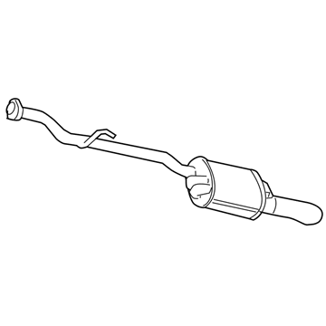 Mopar 5135436AA Exhaust Muffler And Tailpipe