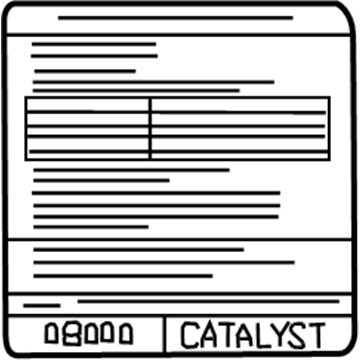 Nissan 14805-ZZ72E Emission Label