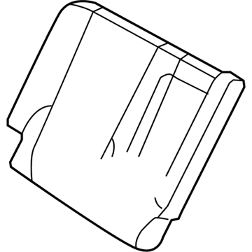 Kia 894701F0121BK Rear Seat Back Covering, Right