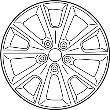 Mopar 5SN87AAAAB Aluminum Wheel