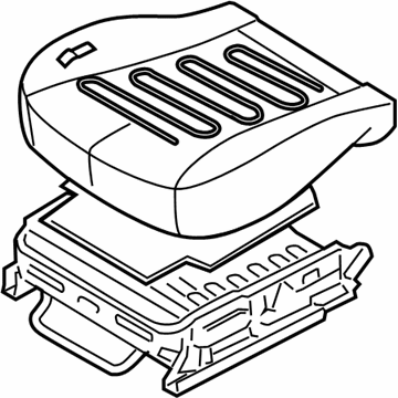 Hyundai 88200-4D460-CS2 Cushion Assembly-Front Seat, Passenger