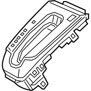 Honda 54720-TLA-A62ZC Escutcheon Set, Console (High Gloss Silver)