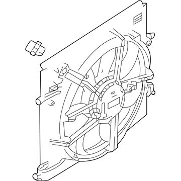 Nissan 21481-6MA0A Motor & Fan Assy-W/Shroud