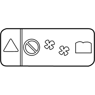 GM 94567000 Fan Label