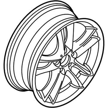 BMW 36-11-7-891-051 Disc Wheel, Light Alloy, Reflex-Silber