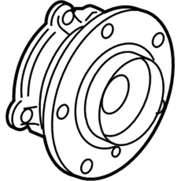 BMW 31-20-6-876-844 Wheel Hub With Bearing, Front