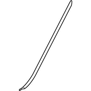 BMW 51-13-7-184-001 Primed Drip Moulding, Left