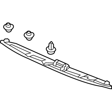 Acura 74895-TX4-A01 Garnish Assembly, Rear License