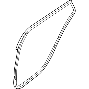 Nissan 82831-6LE0A Weatherstrip-Rear Door, LH