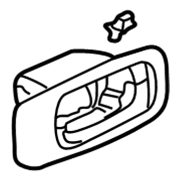 Honda 72161-S9A-A01ZD Handle Assembly, Left Front Inside (Ivory)