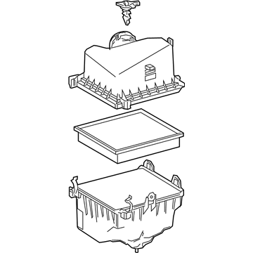 Toyota 17700-F0010 Cleaner Assembly, Air W