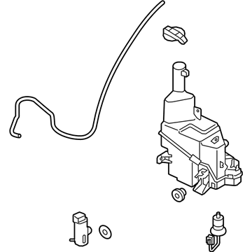 Kia 986103T000 Washer Reservoir & Pump Assembly