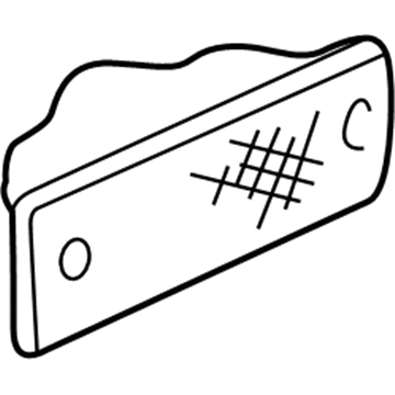 GM 5977798 Lamp Asm-Back Up (W/ Rear License Pocket)