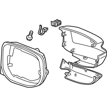 Honda 76255-TM8-G21ZC Housing Set, L. *NH700M* (Side Turn) (ALABASTER SILVER METALLIC)