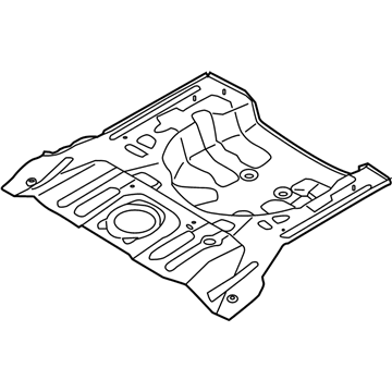 Kia 65512E4000 Panel-Rear Floor