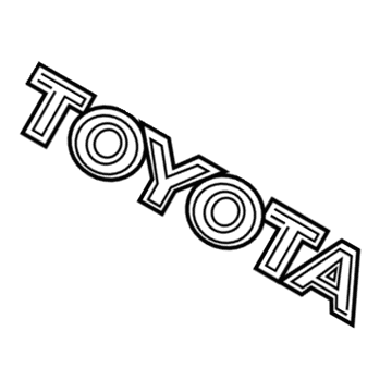 Toyota 75447-06020 Nameplate
