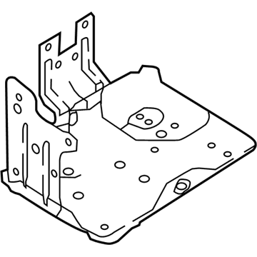 Nissan 64860-5SA1A Bracket Assembly-Battery Mounting