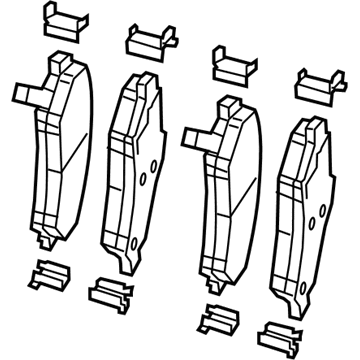 Mopar 68459898AA Front Disc Brake Pad Kit