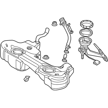 BMW 16-11-7-464-403 Exchange. Fuel Tank Metal With Filler Pipe