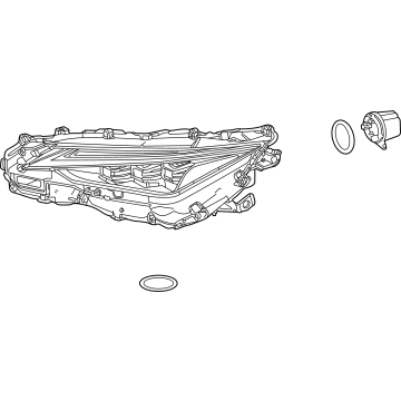 Lexus 81145-53A40 Unit, Headlamp W/Gas