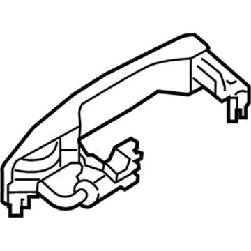 Kia 82651B2710 Door Outside Handle Assembly, Left