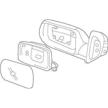 Hyundai 87620-4J311 Mirror Assembly-Outside Rear View, RH