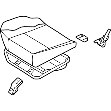 Infiniti 88300-4W061 Cushion Assy-Rear Seat, RH