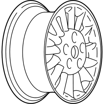 GM 9595236 Wheel Rim-16X6.5 42Mm Offset 115 Bellcrank