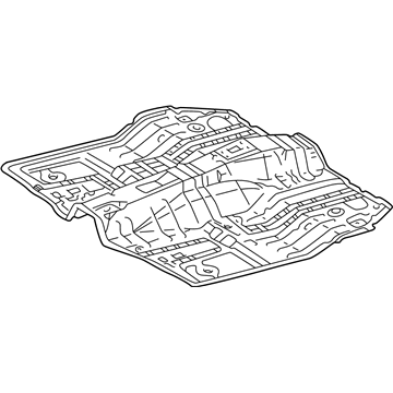 Toyota 58111-42907 Pan, Front Floor