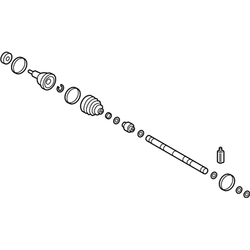 Hyundai 49591-3X2B0 Joint & Shaft Kit-Front Axle W