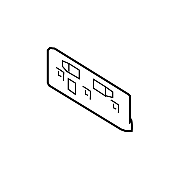 Nissan 96210-5SA0A Bracket-Licence Plate