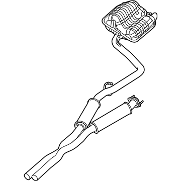 Mopar 68260150AA Exhaust Muffler And Resonator