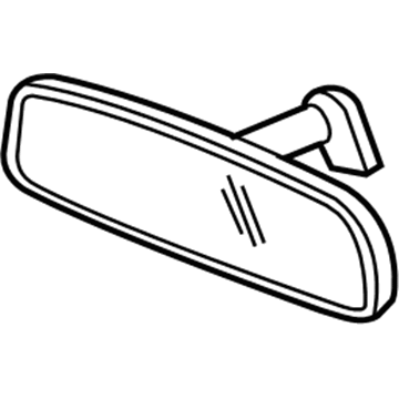 Mopar 55156172AA Inside Rear View Mirror