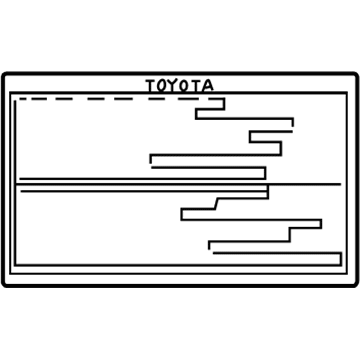 Toyota 42661-33560 Tire Info Label