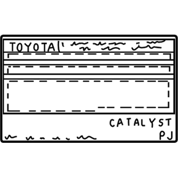 Toyota 11298-20560 Emission Label