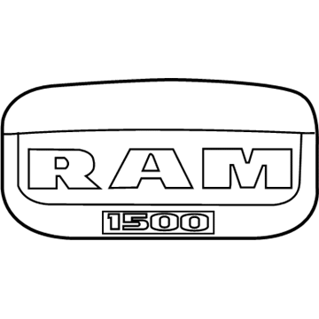 Mopar 68082666AA NAMEPLATE-Front Door