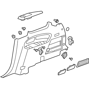 GM 25956702 Quarter Trim Panel