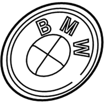 BMW 51-23-7-314-891 Hood Emblem Roundel