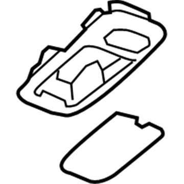 Nissan 26462-3TA0A Cover Assembly-Personal Lamp, RH