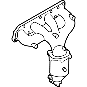 Nissan 14002-9J30B Exhaust Manifold With Catalytic Converter Passenger Side