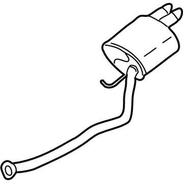 BMW 18-10-7-525-112 Rear Muffler Right