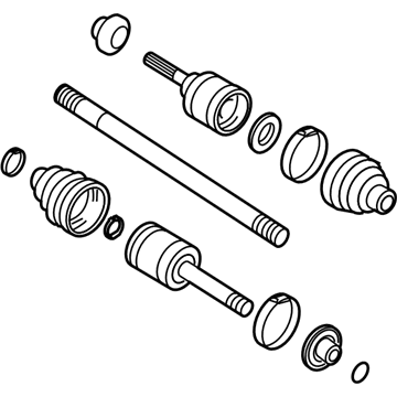 Ford 4L1Z-4K138-A Axle Assembly