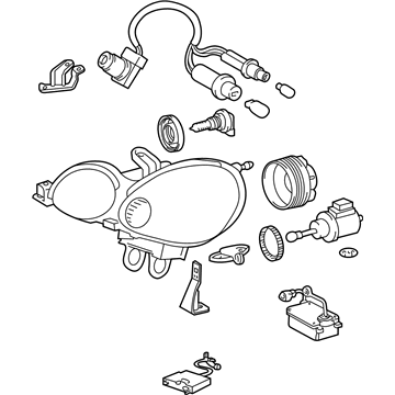 Lexus 81110-3A610 Headlamp Assembly, Right