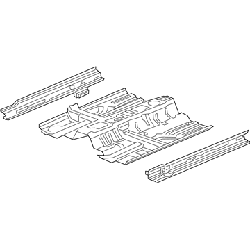 Acura 65100-TY3-A00ZZ Floor, Front